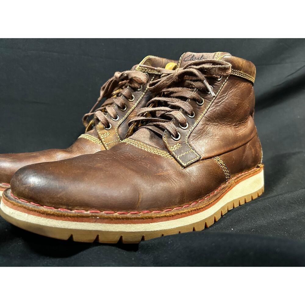 Clarks Varby Top 26127860 Men’s 9 Brown Leather Lace Up Work Boots